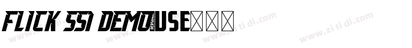 Flick SS1 DEMO字体转换